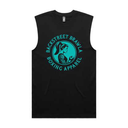 Womens Eat Sleep Brawl Repeat Singlet Top
