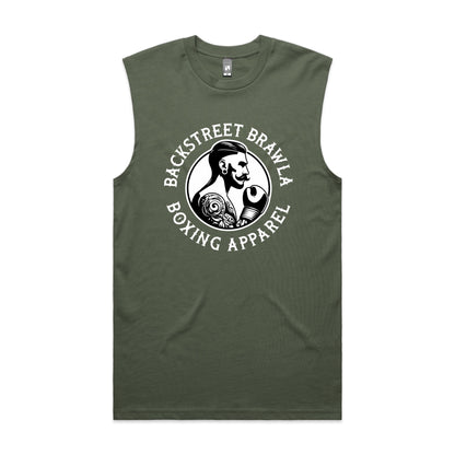 Mens Eat Sleep Brawl Repeat Singlet Top