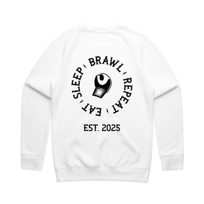 Mens Eat Sleep Brawl Repeat Jumper