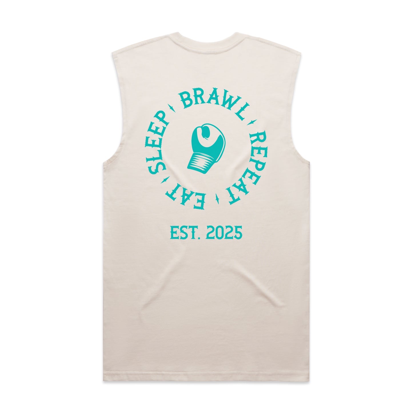 Womens Eat Sleep Brawl Repeat Singlet Top