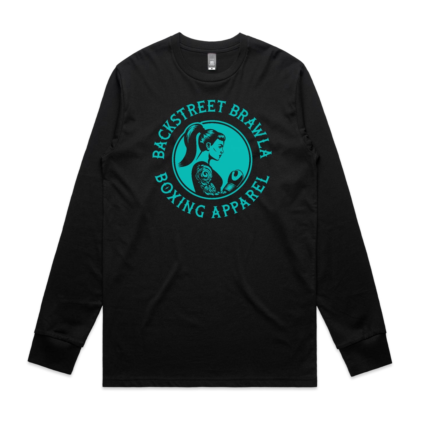 Womens Eat Sleep Brawl Repeat Long Sleeve Tee
