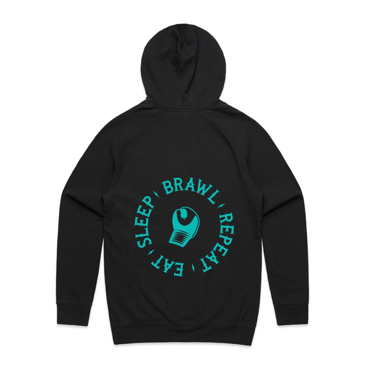 Womens Eat Sleep Brawl Repeat Hoodie