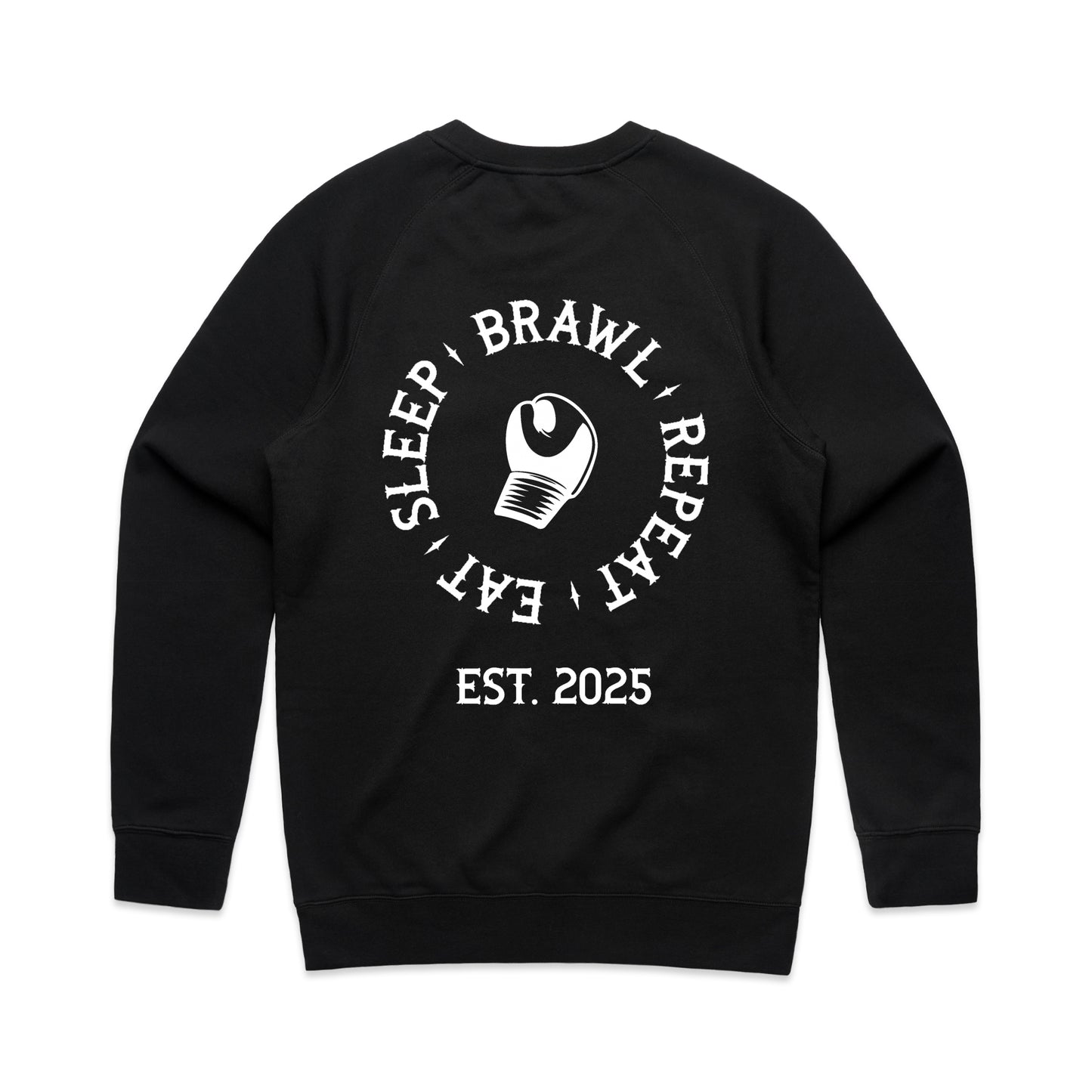 Mens Eat Sleep Brawl Repeat Jumper