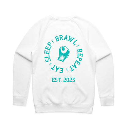 Womens Eat Sleep Brawl Repeat Jumper