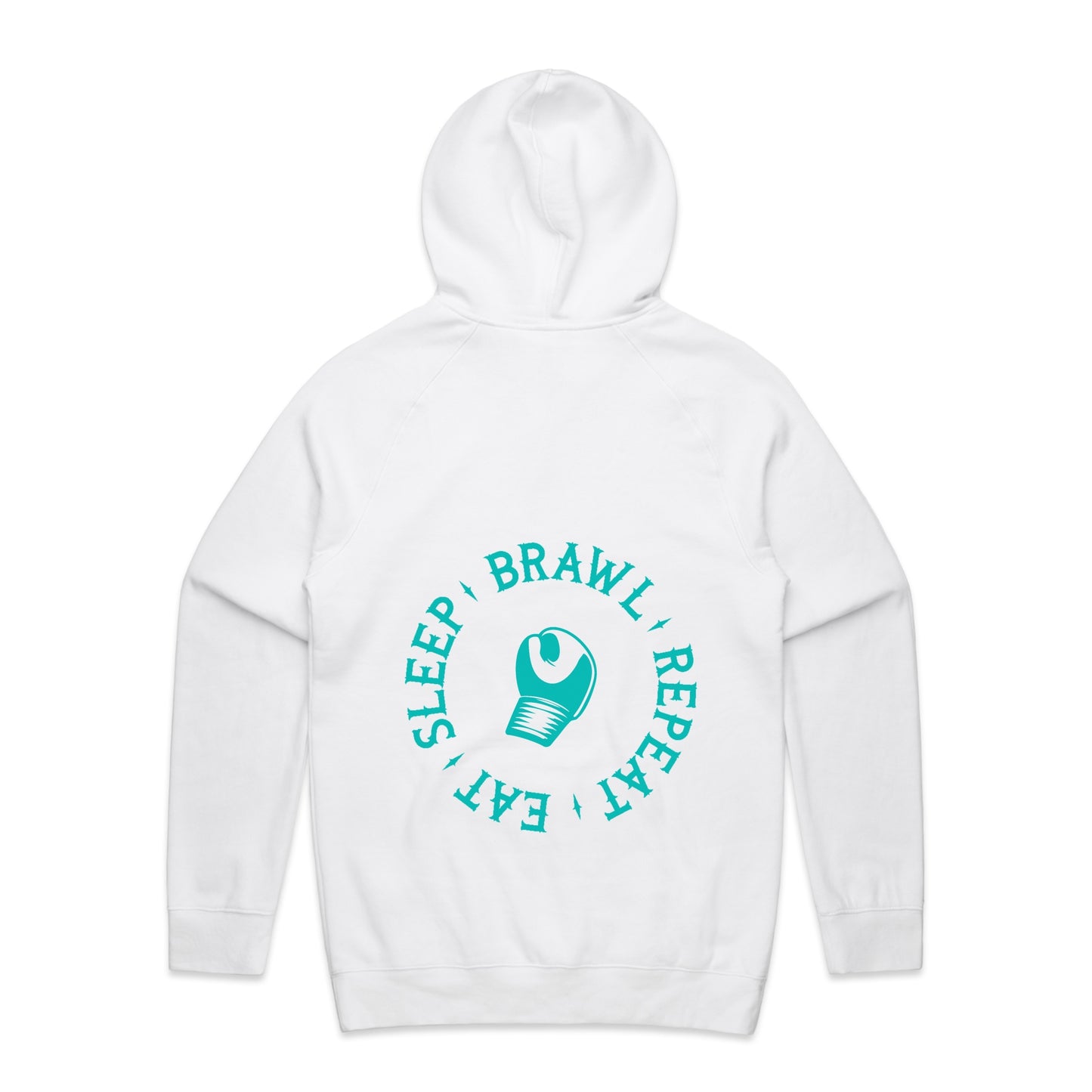 Womens Eat Sleep Brawl Repeat Hoodie