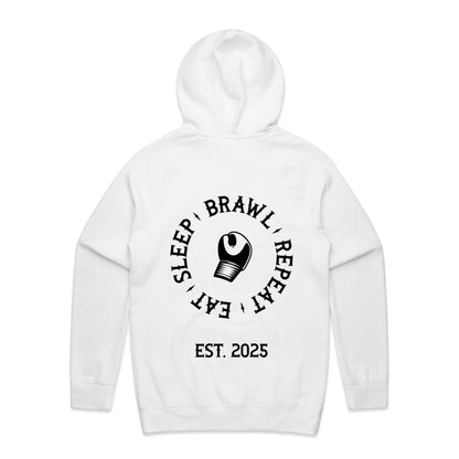 Mens Eat Sleep Brawl Repeat Hoodie