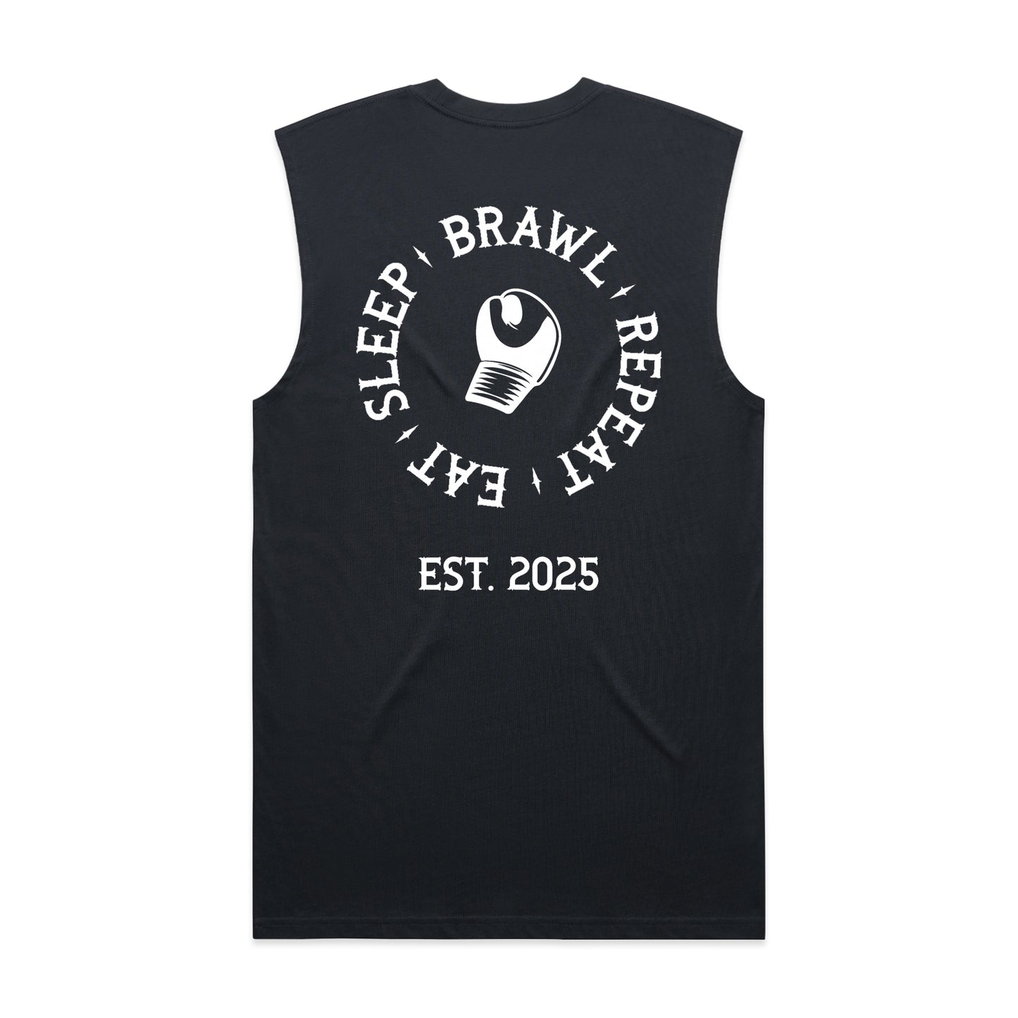 Mens Eat Sleep Brawl Repeat Singlet Top