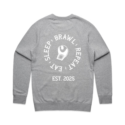 Mens Eat Sleep Brawl Repeat Jumper