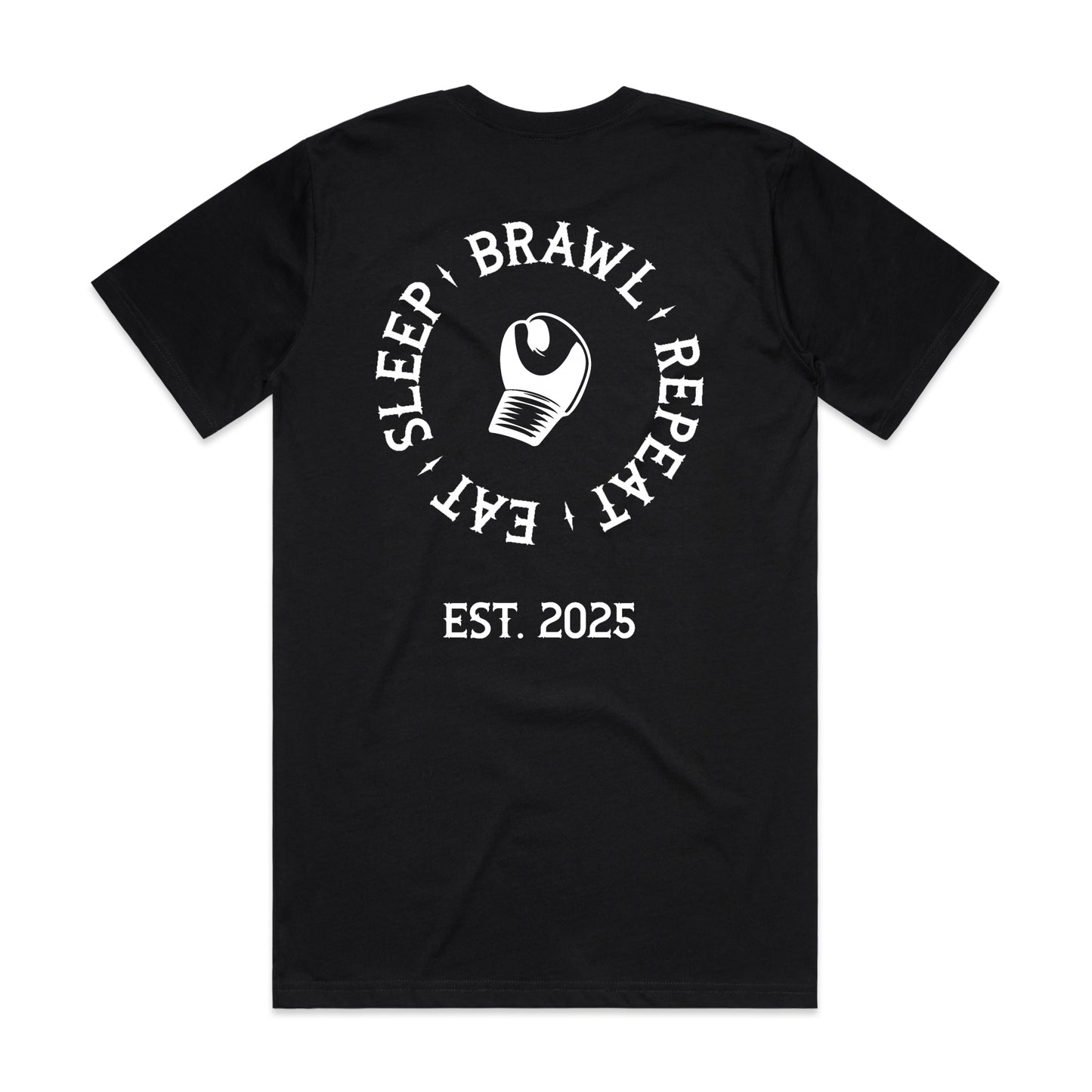 Mens Eat Sleep Brawl Repeat T-Shirt