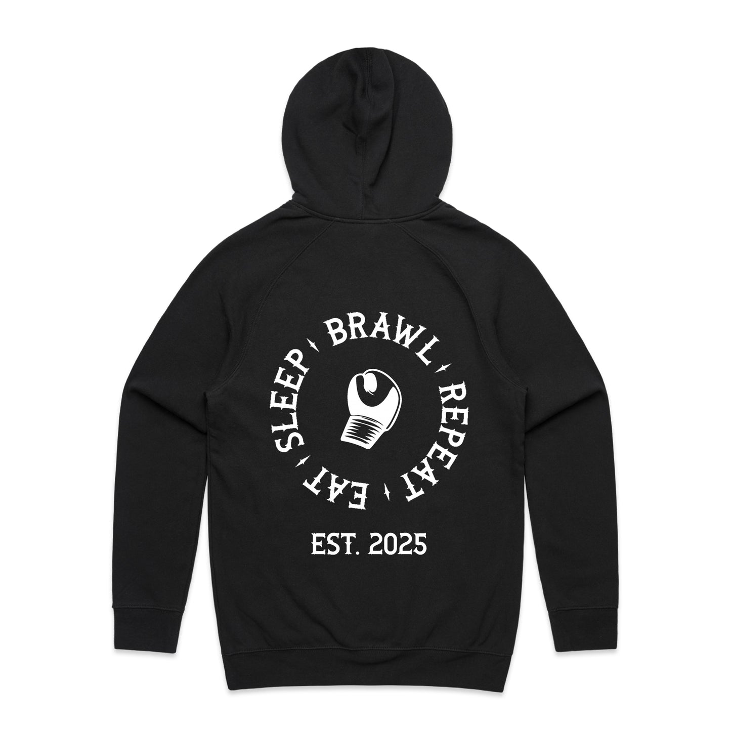Mens Eat Sleep Brawl Repeat Hoodie