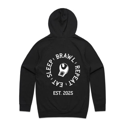 Mens Eat Sleep Brawl Repeat Hoodie