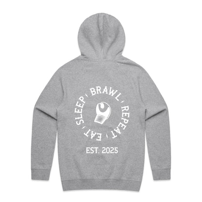 Mens Eat Sleep Brawl Repeat Hoodie