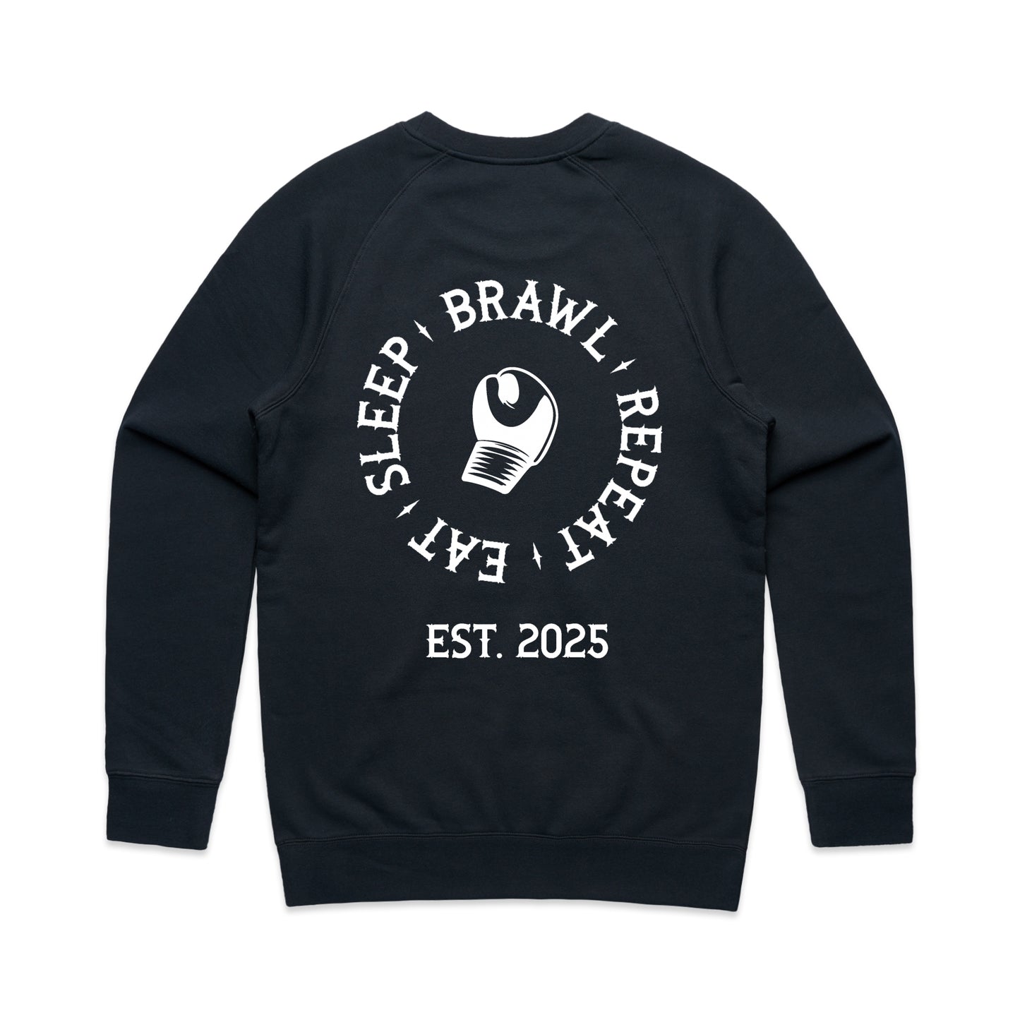 Mens Eat Sleep Brawl Repeat Jumper
