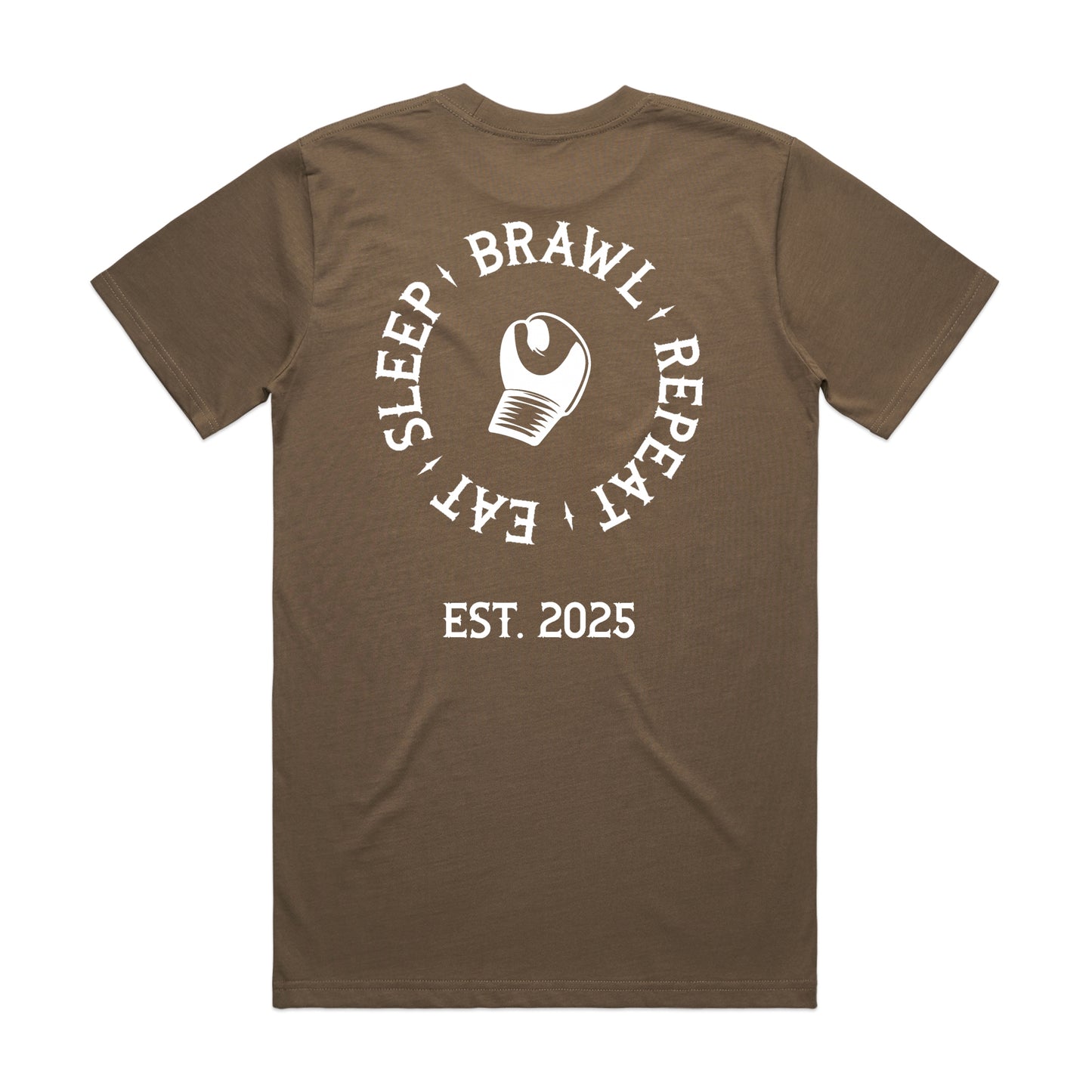 Mens Eat Sleep Brawl Repeat T-Shirt